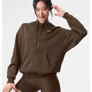 ALO Yoga Accolade Women's Hoodie in Chocolate XS